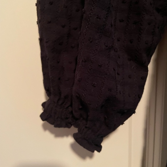 Hill house Scarlet Long Sleeve in black swiss dot medium - Picture 8 of 8